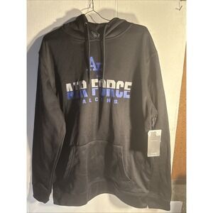 Air Force Falcons Colosseum Hoodie Mens Large‎ Black Pullover Sweatshirt NWT